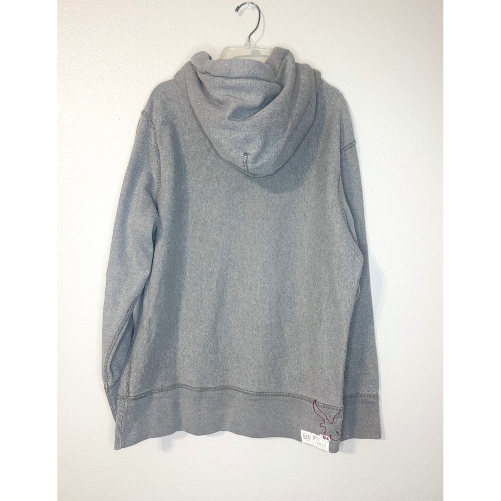 American Eagle Eagle Fleece Gray Pullover Hoodie Men's Medium M - Picture 3 of 9